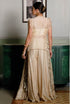 Fawzia Stone Embroidered Long Bib Yoke With Bustier And Sharara